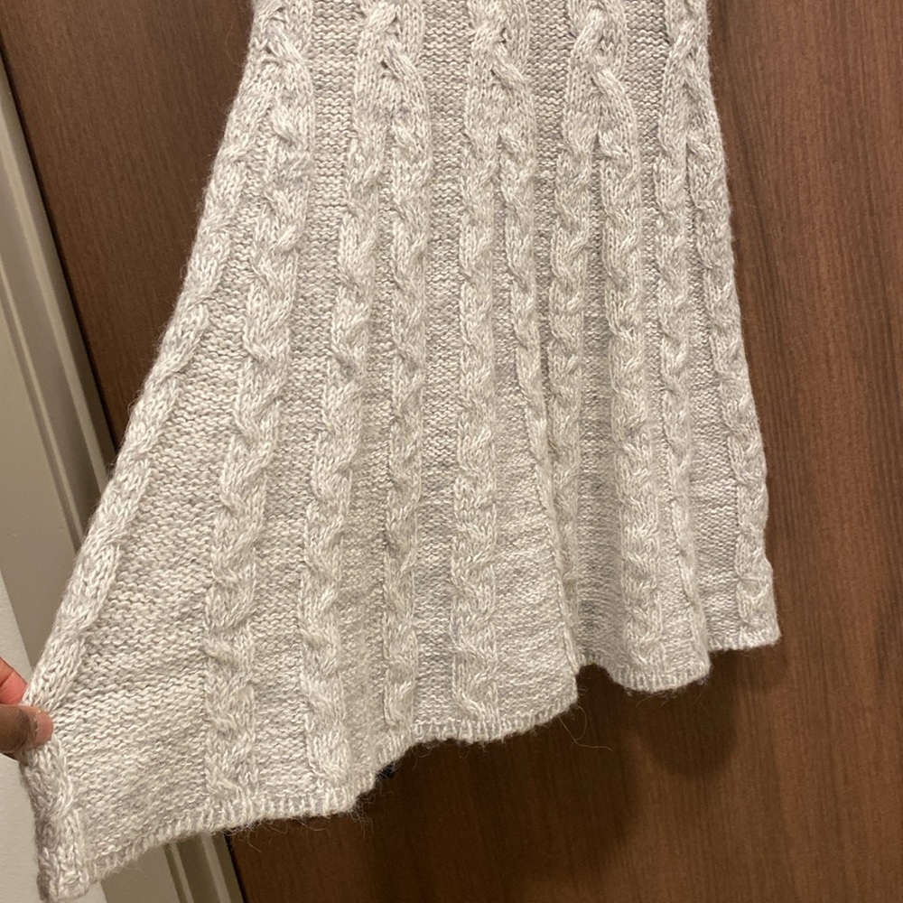 FREE PEOPLE Nordic Nights Wool Blend Cable Knit Sweater Dress Size Small - Picture 9 of 14